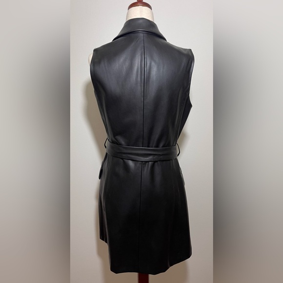 Zara Sleeveless Faux Leather Vest - Picture 5 of 7